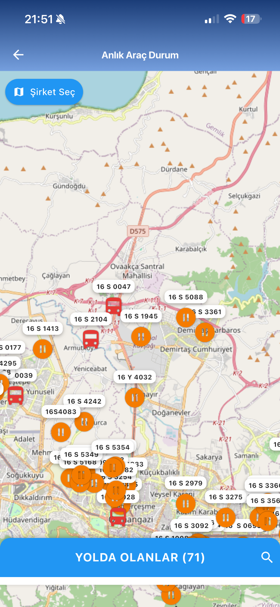 Scherm voor personeelsservice voertuigbeheer